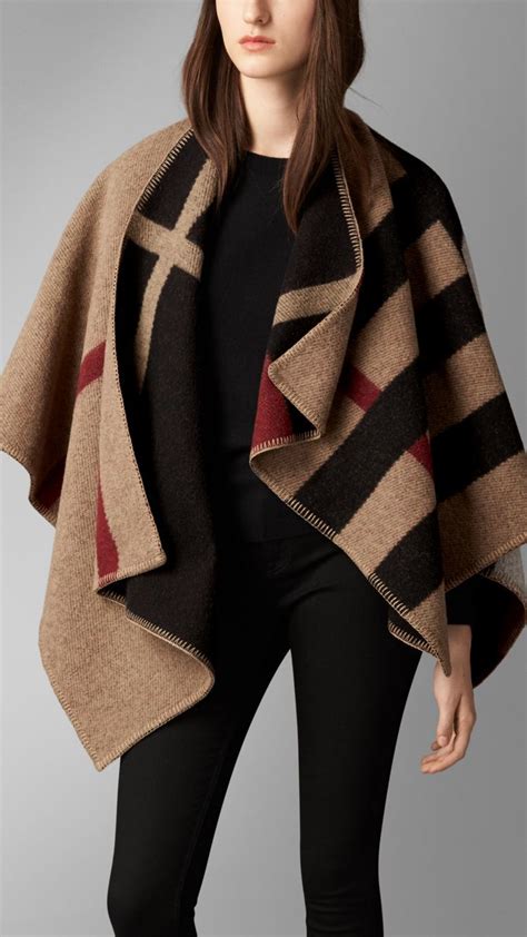 burberry black capes|burberry cape women's.